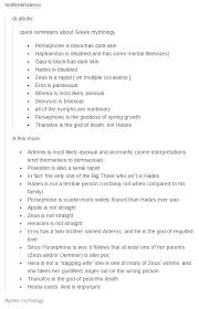 Interesting Knew Most Of That Didn T Realize About The Poc Greek Myths Greek Mythology Greek Gods
