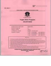 Ecman (uropean computer manufacturers association). Soal Tap 2017 Pdf Tugas Akhir Program Tap Akuntansi Eksi4500 Kasus Saudara Adalah Auditor Senior Pada Kantor Akuntan Publik Kap Noorina Dan Course Hero