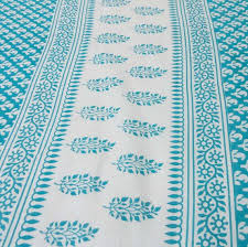Indian Fabric Cotton Fabric Blue And White Indian Cotton Etsy Indian Fabric Printing On Fabric Floral Print Fabric
