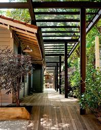 Walkway With Laser Lite Roof Small Backyard Landscaping Small Backyard Backyard