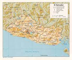 Sehenswürdigkeiten, sehenswürdigkeiten auf der karte von salvador. Landkarte El Salvador Reliefkarte Weltkarte Com Karten Und Stadtplane Der Welt