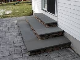 Image Result For Stamped Concrete Over Existing Walkway Patio Steps Patio Stairs Patio