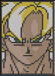 Pixel art emoji clin d oeil : Dragon Ball Perles A Repasser Pixel Art En Perle A Repasser Pixel Art Sangoku Pixel Art Minecraft Art Perle