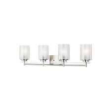 Check spelling or type a new query. Sea Gull Elmwood Park 4 Light Led Bathroom Vanity Light In Brushed Nickel Lightsonline Com