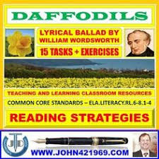 Daffodils By William Wordsworth Tasks And Exercises Daffodils Exercises Tasks William Wordsworth In 2020 Poetic Devices Poem Activities Poetry Comprehension