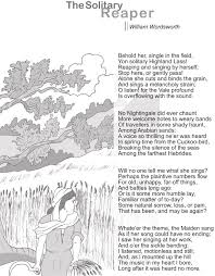 The Solitary Reaper By William Wordworth William Wordsworth Poems Poetry Time Classic Poems