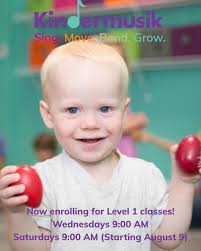 Kindermusik classes for toddlers available