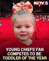 Your single online vote could be the difference-maker in this national  contest. VOTE HERE >>>  https://www.kctv5.com/2025/09/08/two-year-old-chiefs-fan-competes-be-toddler-year/