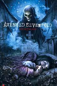 Avenged Sevenfold Nightmare Official Poster Avenged Sevenfold Lagu Hard Rock