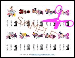 free minnie mouse chore charts with incentive bucks