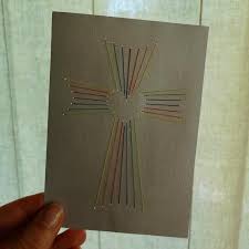 Schnell und einfach in nur wenigen. Fadengrafik Kreuz Mit Herz Bastelvorlage Plotterfreebie Handmade Kultur