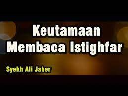 Ceramah Singkat Terbaru Syekh Ali Jaber Keutamaan Membaca Istighfar Youtube Membaca Kesehatan Stiker