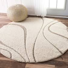 Kuscheliger teppich in braun weicher hochflor aus 100 % polyester, rücken aus 100 % baumwolle Teppiche In Xxl Rund Zum Verlieben Wayfair De