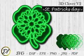 Download 3d Layered Clover Svg 3d Layered Shamrock 1169674 Cut Files Design Bundles