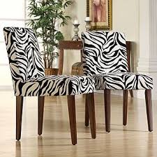 Oxford Creek Zebra Print Dining Chairs Set Of 2 Furniture Mattresses Dining Kitchen Furnitu Dining Chairs Dining Room Chairs Dining Room Chair Covers