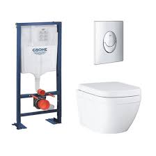 Le tarif support wc suspendu geberit n'est pas supposé être l'unique point à prendre en compte, lors d'une. Pack Wc Suspendu Sans Bride Carene Grohe Euro Ceramic Bati Support Grohe Rapid Sl Plaque Chrome Grohe Skate Air Cdiscount Bricolage