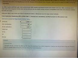 Solved Jen Miller Made 1 090 This Week Only Social Secu Chegg Com