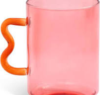 Amazon.com | Core Home Unique 18 Ounce Glass Coffee Mug Hot ...