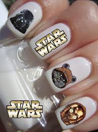 Starwars Nail Art Decals 20 Star Wars Waterslide Nail Decal Transfer Star Wars Nails Nail Art For Kids Nails