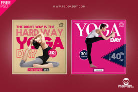 Download Yoga Social Media Psd Template Psddaddy Com