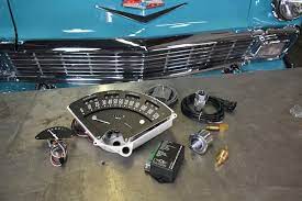 Modern Gauges For A Classic Car Classic Instruments In A Tri Five Chevy