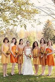 Have Your Bridesmaids Mix And Match With Yellow And Orange Bridesmaids Dresses Different Shades And Styles Will With Images Fall Wedding Bridesmaids Orange Wedding Colors