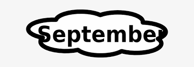 September clip art whimsical cartoon text doodle month. September Clip Art Pictures Free Clipart Images Clipartwiz August Clip Art Black And White 600x204 Png Download Pngkit