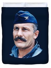 Colonel Robin Olds Duvet Cover by War Is Hell Store