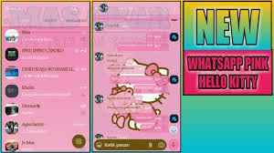 Wallpaper lucu dan imut para android apk baixar. Cara Mengubah Tema Whatsapp Menjadi Pink Hello Kitty Youtube