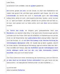 Schildern sie den vorgang aus ihrer sicht, vermeiden sie jedoch wertungen. Losung B6 Niveau C Unfallbericht