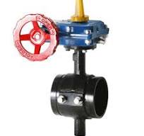 2-1/2 in. HPGT Ductile Iron Grooved Butterfly Valve BFV Tap Body with  Tamper Switch 300 PSI UL/FM Approved
