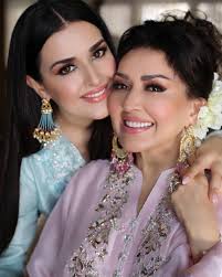 Eid Mubarak my beautiful Insta family ❤️have been enjoying with my children  & family hence the late post ❤️my @beyondbeautynatasha & I were both  dressed by the amazing @farahtalibaziz ❤️ absolutely loved