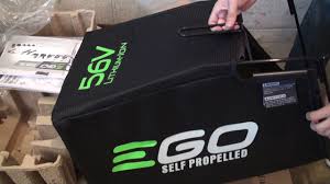 The battery terminal door is located on the front of the mower and pops right. Ego 21 56 Volt Lithium Ion Cordless Self Propelled Mower W 7 5ah Battery Unboxing Youtube
