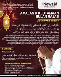 Bulan rajab 2021 sudah berada dipenghujung bulan, puasa senin dan kamis tinggal 4 x puasa, yuk manfaatkan puasa senin kamis sekaligus gabung dengan niat. 4 Keutamaan Puasa Rajab Setara Ibadah 700 Tahun Hingga Diberi Minum Telaga Susu