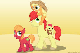 2375211 - safe, artist:ace play, part of a set, apple bloom, applejack, big  macintosh, bright mac, earth pony, pony, adorabloom, apple siblings, apple  sisters, baby, baby apple bloom, brother and sister, colt