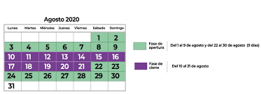 De lunes a viernes de 7 a.m. Gobierno Presenta Plan De Medidas Para Todo El Mes De Agosto