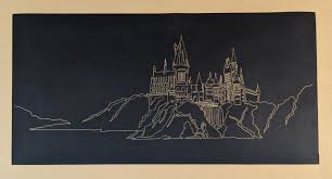 Easy to draw castle lastbummerrecords com. I Drew The Hogwarts Castle Using Only One Continuous Line Harrypotter