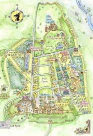 Lowther Castle Gardens Map Castle Garden Lowther Illustrated Map
