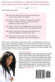 Both types of product separate hair, making it appear thicker, and have a flexible. If You Love It It Will Grow A Guide To Healthy Beautiful Natural Hair Austin M D Phoenyx Amazon De Bucher