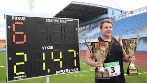 He represented his country at the 2017 world championships, finishing fourth. Gp Usti Vyhral Jacko Gill Tomas Stanek Skoncil Druhy Atletika Usti Nad Labem