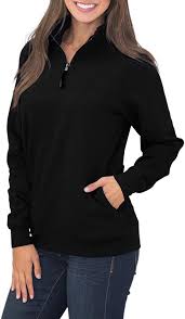 Link to product offline ott fleece quarter zip sweatshirt. Amazon Com Malaven Womens Quarter Zip Sweatshirts Long Sleeve Pullover Sweatshirts With Pockets Clothing