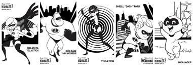 Just like in real life. Incredibles 2 Coloring Pages And Activity Sheets Clementine County
