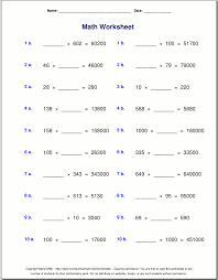 Grade 5 Multiplication Worksheets Multiplication Worksheets Math Worksheets Worksheets