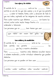Actividades De Comprension Lectora Los Cinco Sentidos Aula Pt Actividades De Comprension Comprension Lectora Actividades De Comprension De Lectura