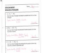 How many moles of water are produced when moles of oxygen react with propane? Stoichiometry Mole Mole Problems Answer Key Pdf I L I L Stoichiometry Nome Twp Mole Mole Problems 1 N2 3h2 2nh3 How Many Moles Of Hydrogen Are Course Hero
