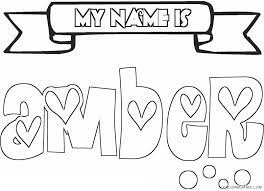 All you need is photoshop (or similar), a good photo, and a couple of minutes. Name Coloring Pages Amber Coloring4free Coloring4free Com