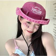 Mũ Bucket Hàng QC Camping Belfry Mũ Vành Tròn Có Dây Quai Nón Chất Vải Jean  Wash Mềm