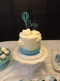 Buttercream Baby Shower Cake Hot Air Balloon Theme Hot Air Balloon Cake Balloon Cakes Hot Air Balloon Cakes