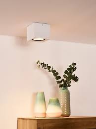lucide fedler ceiling spotlight led dim to warm gu10 1x12w 2200k 3000k white plafondlamp wit plafond verlichting