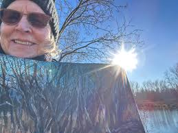 This is a demo from my pastel class earlier this winter. "Frozen" 6x9" with  Ludwig, Schminke and Girault